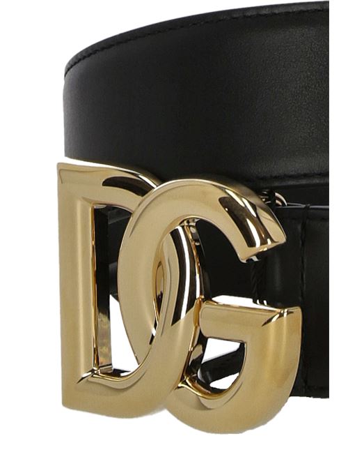 Logo-plaque buckle-fastening belt Dolce & Gabbana | BE1446AW57680999